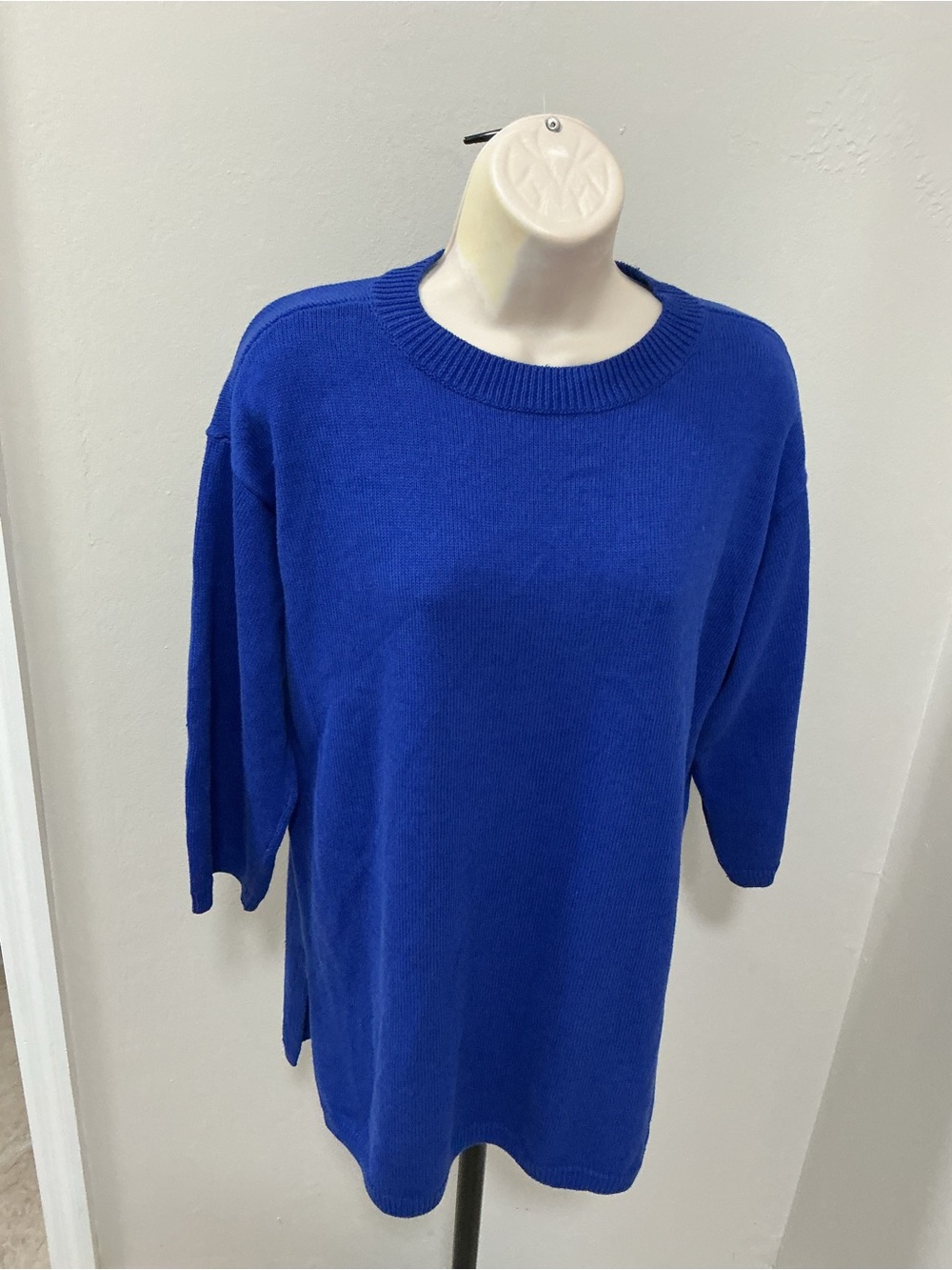 Eileen Fisher Classic Crewneck Women's Sweater cotton linen blend size small p